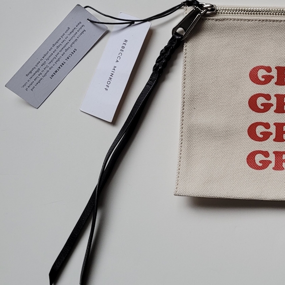 Rebecca Minkoff Grl Power Canvas Clutch - Picture 6 of 7